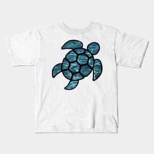 vsco turtle water background Kids T-Shirt